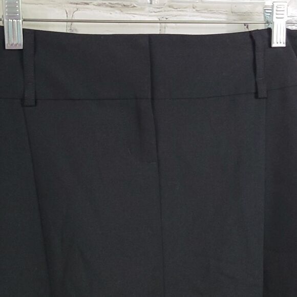 Express Leopard Lined Pencil Skirt Solid Black Size 2 Office Wear Straight - Picture 3 of 8